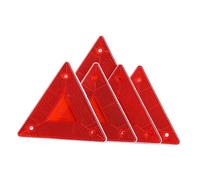 HAWILLOSCH 5 pezzi Triangolo Avvertimento Riflettente per Camion Sicurezza Notturna Facile da Installare Rosso per Strade e Condizioni Avverse