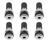 HAWILLOSCH 6 Pezzi Valvole Tubeless in Rame per Pneumatici Steli Valvola in Metallo Resistenti per Camion e Veicoli Agricoli Industriali Tenuta Pressione Costante e Alta Durata