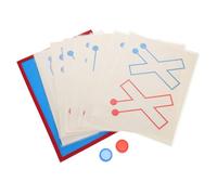 HAWILLOSCH 8 pezzi Carte Montessori Brain Game per Anni Gioco Didattico per Sviluppo Coordinazione Occhio-mano Stimolo Emisferi Cerebrali Destro e Sinistro Miglioramento Abilità Motorie Fini