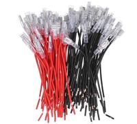 HAWILLOSCH 94 pezzi Kit Assortito Connettori Femmina Forcella Isolati in Rame Massiccio Terminali Crimpare Rapidi per Cablaggio Elettrico Auto Spina Connettore Filo per Progetti Te