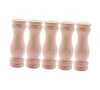 HAWILLOSCH Accessori Miniatura per Case delle Bambole 1:6 5 Pezzi Pilastri in Legno per Decorazioni Domestiche Forniture Fai da Te per Mini Casa