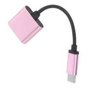 HAWILLOSCH Adattatore USB C Jack Ricarica e Audio per Smartphone Type-c e Tablet Cavo Tpe con Chip Audio Intelligente Compatibile Microfono e Musica