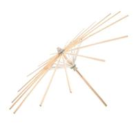 HAWILLOSCH Bambù Supporto Beige per Ombrello Pieghevole di Carta Stabile | Telaio Sostitutivo Affidabile, Struttura Pieghevole per Riparazioni, Accessorio Decorativo per Foto e Cerimonie