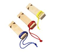 HAWILLOSCH Giocattoli Sensoriali Per Bambini Piccoli Bomboniere Per Feste Per Bambini - 3 Pezzi Di Giocattoli Con Fischietto Per Trenino in Legno Naturale