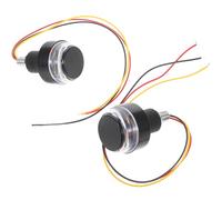 HAWILLOSCH Indicatori di Direzione LED per Motocicletta 2 Pezzi Luci di Posizione Laterali a LED per Scooter e Moto Segnalatori da Manubrio per Sicurezza Stradale e Visibilità Migliorata