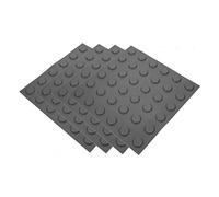 HAWILLOSCH Mattoni Ciechi Per Pavimentazione in Pvc 30x30 Cm, Set Da 4 Pannelli Ciechi Multifunzionali Impermeabili e Durevoli, Adesivi Pratici Per Marciapiedi e Percorsi Tattili Per Non Vedenti