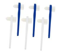 HAWILLOSCH Spazzolino Da Denti Per Dentiere a Doppia Testa Piccolo 6 Pezzi Set Setole Morbide Per Pulizia Orale Degli Adulti Strumento Per Denti Finti e Protesi Dentaria Personale
