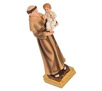 HAWILLOSCH Statua Decorativa Religiosa Resina Di San Antonio Con Ornamentazione Per Chiesa e Decorazione Interni Artigianato Elegante Per Ufficio e Casa