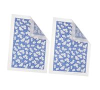 HAWILLOSCH Trasferimenti di Ceramica Floreale Blu Decalcomanie in Ceramica Ad Alta Temperatura Carta per Trasferimento sotto Smalto per Gres Porcellanato E Argilla