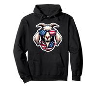 Hawk 4 luglio American Independence Day USA Patriotic Felpa con Cappuccio