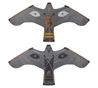 Hawk Bird Kite - Bald Eagle Kite | Bird Scarer Flying With Reflective, Multipurpose And Reusable Animal Scarer Hawk Repeller Extendable Repeller Farm Protector Portable For Farm Backyard