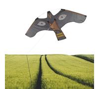 Hawk Bird Kite - Nylon Cloth 120x66cm | Bird Scarer, Reflective Flying Kite | Birds Repeller Extendable Protector For Farm Backyard, Kids Farm Flying Birds Hawk