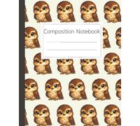 Hawk Composition Notebook: Cute Owl Art Journal for Kids and Adults: Adorable Woodland Creature Diary for School, Work, and Creative Writing