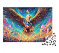Hawk in Flight Puzzle 1000 Pezzi Aquila con Ali Spiegate per Adulti Cartone Riciclato Gioco Educativo Decompressione Decorazione Murale Regalo Buone Idee Regalo