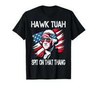 Hawk Tush Sputa su quella cosa divertente Georg Washington 4 luglio Maglietta