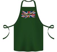 Hawker Hurricane Con The Union Jack Cotone Grembiule 100% Biologico