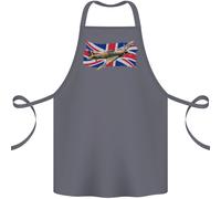 Hawker Hurricane Con The Union Jack Cotone Grembiule 100% Biologico