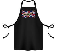 Hawker Hurricane Con The Union Jack Cotone Grembiule 100% Biologico