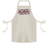 Hawker Hurricane Con The Union Jack Cotone Grembiule 100% Biologico