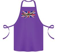 Hawker Hurricane Con The Union Jack Cotone Grembiule 100% Biologico