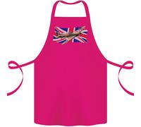 Hawker Hurricane Con The Union Jack Cotone Grembiule 100% Biologico