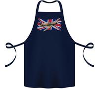 Hawker Hurricane Con The Union Jack Cotone Grembiule 100% Biologico