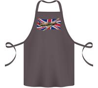 Hawker Hurricane Con The Union Jack Cotone Grembiule 100% Biologico