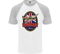 Hawker Hurricane Flying Legend Uomo S/S Baseball T-Shirt