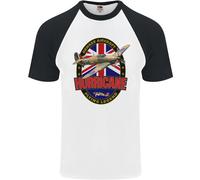 Hawker Hurricane Flying Legend Uomo S/S Baseball T-Shirt