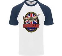 Hawker Hurricane Flying Legend Uomo S/S Baseball T-Shirt