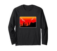 Hawks & Mountain - Bordo rotondo rosso e giallo Maglia a Manica