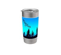 Hawks & Mountain Nero & Blu Bicchiere termico in acciaio inox doppia parete