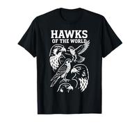 Hawks of The World, Design con Uccelli falconeria Maglietta