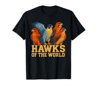 Hawks of The World Falconeria Uccelli Guardare Maglietta