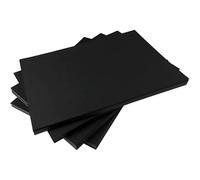 Hawksbill Carta nera multiuso da 220 g/m² - Confezione da 100 biglietti A4 spessi, di alta qualità, lisci e nitidi - Carta spessa per fare cancelleria, uso domestico o ufficio e arti o mestieri