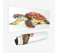 Hawksbill Tappetino Mouse 150x80cm, Tartaruga Tappetino Mouse XXL 1500x800x3mm con Base in Gomma Antiscivolo, Impermeabile Tappetinoscrivania Bordi Cuciti Design, Ufficio Decor, Regalo Donna,Model939