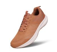 Hawkwell Scarpe da corsa da uomo taglie forti antiscivolo per allenamento e camminata, taglia EU 47 48 49 50 51 52 53, marrone, 50 EU