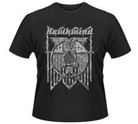HAWKWIND - DOREMI (SILVER) BLACK T-Shirt, Front & Back Print X-Large