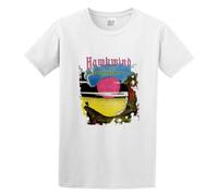 Hawkwind 'Warrior On The Edge of Time' Casual Round Neck T Shirt White M
