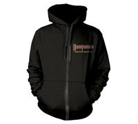 Hawkwind 'Warrior On The Edge Of Time' (Nero) Zip Up Hoodie - NUOVO