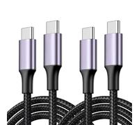 Hawpasy 2 PCS Cavo USB C a USB C PD 60W 1M, Cavo Type-C per Carica Rapida fino a 60W, Compatibile con Dispositivi C, Cavo C to C