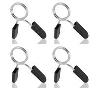 Hawpasy 4 Pezzi 28 mm bilanciere Palestra Bilanciere con Chiusura a Molla, Collari Bilanciere 28 mm per Sollevamento Pesi, Ferma Dischi Bilanciere 28 mm, Fissaggio Palestra