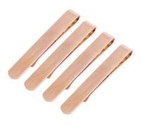 HAWSON Set di fermacravatta da uomo da 2 pollici, 1 pezzo/4 fermacravatta da uomo, set regalo per matrimoni, riunioni, feste, METALLO, Senza pietra,