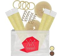 Hawwwy 12-piece Hair Bun Maker, Easy & Fast Small Bun Tool Best Sellers Kit Short or Thin Hair Women Girls Kids Toddler Perfect Ballet Sock Accessory Blonde (2 Donuts +2 Magic Snap Roll +4 Spin Pins)