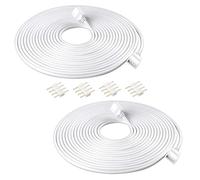 HAXIHA 2 Pezzi 5M Cavo di Estensione per Striscia LED,4 Pin Connettori Striscia LED,RGB Prolunga Nastro,Cable Estensore Connettore,per RGB LED Strip(Bianco)