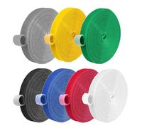 HAXIHA Colorate Fascette Fermacavi 7 Rotoli,Fascette cavi Regolabili Lunghezza,20mmx3M Cinghie Fermacavi,Riutili Zzabile,per Organizzare cavi,Home,Ufficio,Cucire e DIY Artigianato