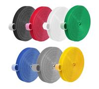 HAXIHA Colorate Fascette Fermacavi 7 Rotoli,Fascette cavi Regolabili Lunghezza,30mmx2M Cinghie Fermacavi,Riutili Zzabile,per Organizzare cavi,Home,Ufficio,Cucire e DIY Artigianato
