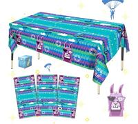 Haxpacal 3 tovaglie per feste a tema videogiochi, in plastica, usa e getta, per videogiochi, decorazioni per feste di compleanno, 220 x 130 cm