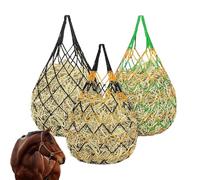 Hay Bags For Horses, Hay Nets For Horses Goats Sheep, 3 Pieces Bite-Proof Strong Load-Bearing Feeding Mesh | Goat Hays Feeder Nets Fors Goat Sheep Horse Stalls Fences Trailers Stables Pastures Barn