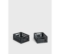 HAY Colour Crate Mini-Set of 2 men Home deco black in taglia:ONE SIZE